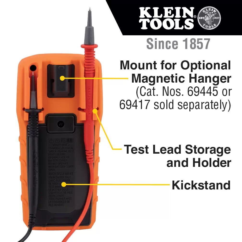 Klein MM325 600V AC/DC Manual-Ranging Digital Multimeter